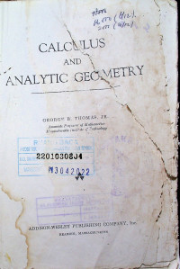 CALCULUS AND ANALYTIC GEOMETRY