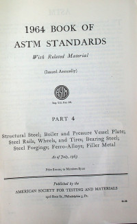 BOOK OF ASTM STANDARDS: WITH Related Material, PART 4