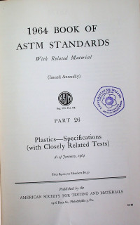 BOOK OF ASTM STANDARDS: WITH Related Material, PART 26