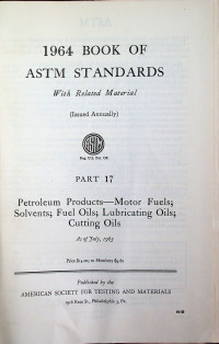 BOOK OF ASTM STANDARDS: WITH Related Material, PART 17