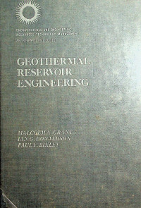 GEOTHERMAL RESERVOIR ENGINEERING