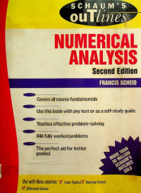 SCHAUM'S ouTlines: NUMERICAL ANAYSIS, Second Edition