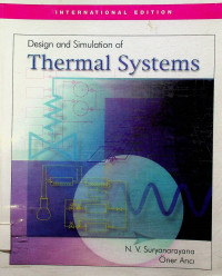 Design and Simulation of Thermal Systems