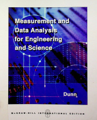 Measurement and Data Analysis for Engineering and Science