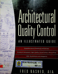 Architectural Quality Control AN ILLUSTRATED GUIDE