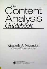 The Content Analysis Guidebook