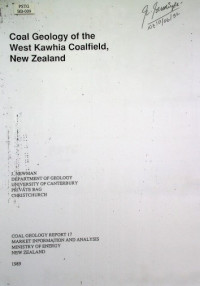 Coal Geology of the West Kawhia Coalfield, New Zealand