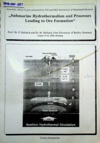 Submarine Hydrothermalism and Processes Leading to ore Formation