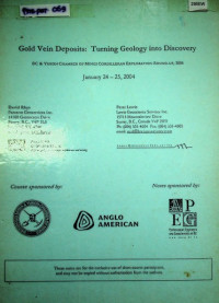 Gold Vein Deposits: Turning Geology into Discovery