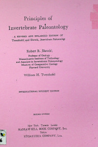 Principles of Invertebrate Paleontology, SECOND EDITION