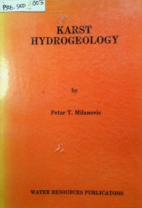 KARST HYDROGEOLOGY