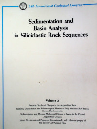 Sedimentation and Basin Analysis in Siliciclastic Rock Sequences, Volume 2