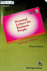 Personal Letters for Business People Edisi Inggris-Indonesia, Edisi ke 3