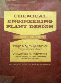 CHEMICAL ENGINEERING PLANT DESIGN, FOURTH EDITION