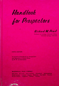 Handbook for Prospectors, Fifth Edition