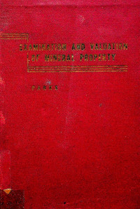Image of EXAMINATION AND VALIDATION OF MINERAL PROPERTY