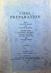 COAL PREPARATION, Third Edition