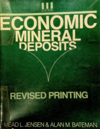 ECONOMIC MINERAL DEPOSITS: REVISED PRINTING