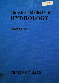 Statistical Methods in HYDROLOGY, Second Edition