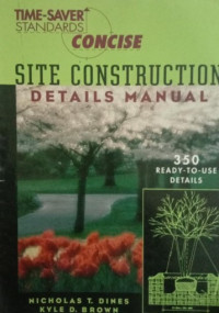 TIME-SAVER SITE CONSTRUCTION DETAILS MANUAL