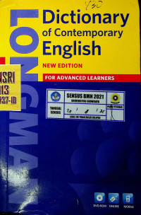 LONGMAN Dictionary of Contemporary English, NEW EDITION