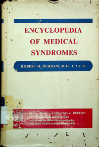 ENCYCLOPEDIA OF MEDICAL SYNDROMES