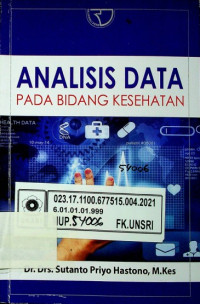 ANALISIS DATA PADA BIDANG KESEHATAN