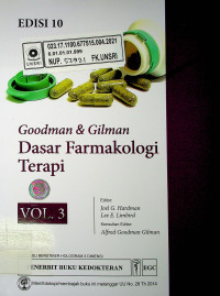 Goodman & Gilman Dasar Farmakologi Terapi, EDISI 10, VOL. 3
