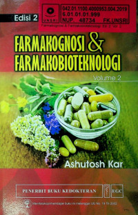 FARMAKOGNOSI & FARMAKOBIOTEKNOLOGI Volume 2