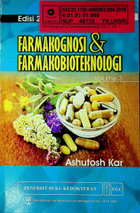 FARMAKOGNOSI & FARMAKOBIOTEKNOLOGI Volume 3