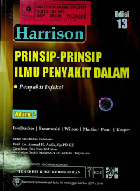 Harrison PRINSIP-PRINSIP ILMU PENYAKIT DALAM Penyakit Infeksi Volume 2 EDISI 13