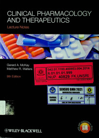 CLINICAL PHARMACOLOGY AND THERAPEUTICS, Lecture Notes, 9th Edition