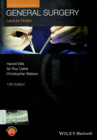 Lecture Notes; GENERAL SURGERY, 13th Edition