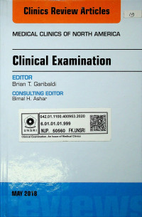 Clinical Examination: MEDICAL CLINICS OF NORTH AMERICA