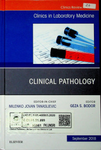 CLINICAL PATHOLOGY: Clinics in Laboratory Medicine