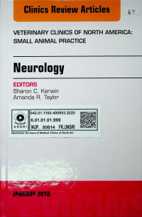 Neurology: VETERINARY CLINICS OF NORTH AMERICA SMALL ANIMAL PRACTICE