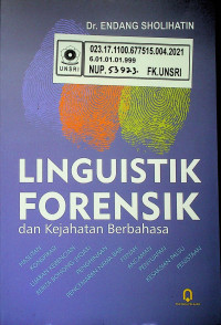 LINGUISTIK FORENSIK dan Kejahatan Berbahasa