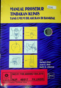 MANUAL TINDAKAN KLINIS YANG UMUM DILAKUKAN DI BANGSAL