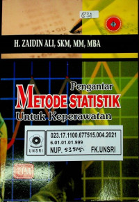 Pengantar METODE STATISTIK Untuk Keperawatan