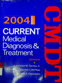2004 LANGE CURRENT Medical Diagnosisi & Treatment FORTY-THIRD CMDT