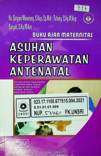 BUKU AJAR MATERNITAS: ASUHAN KEPERAWATAN ANTENATAL