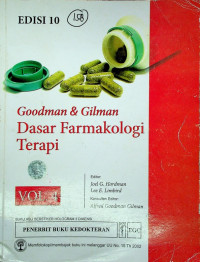 Goodman & Gilman Dasar Farmakologi Terapi, EDISI 10 VOL. 4