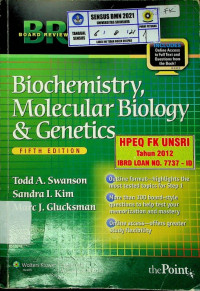 Biochemistry, Molecular Biology & Genetics: FIFTH EDITION