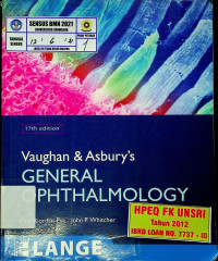 Vaughan & Asbury's GENERAL OPHTHALMOLOGY 17th edition