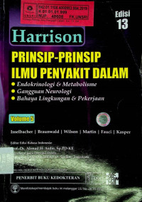 Harrison PRINSIP-PRINSIP ILMU PENYAKIT DALAM, Edisi 13 Volume 5