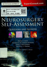 NEUROSURGERY SELF- ASSESSMENT; QUESTIONS AND ANSWERS