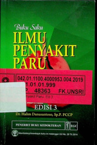 Buku Saku ILMU PENYAKIT PARU EDISI 3