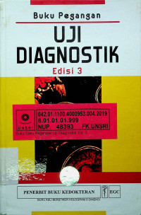 Buku Pegangan; UJI DIAGNOSTIK, Edisi 3