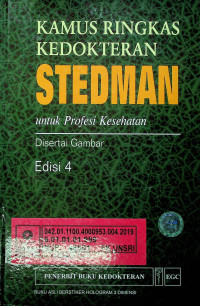 KAMUS RINGKAS KEDOKTERAN STEDMAN untuk Profesi Kesehatan Disertai Gambar, Edisi 4