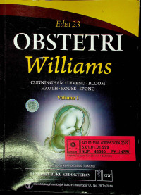 OBSTETRI Williams, Edisi 23, Vol.1